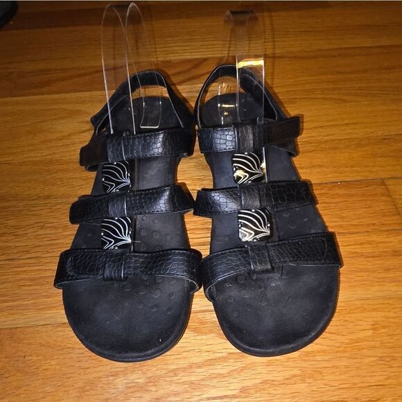 Vionic Amber Black Slingback Sandals Womans Size 8 - Picture 2 of 8